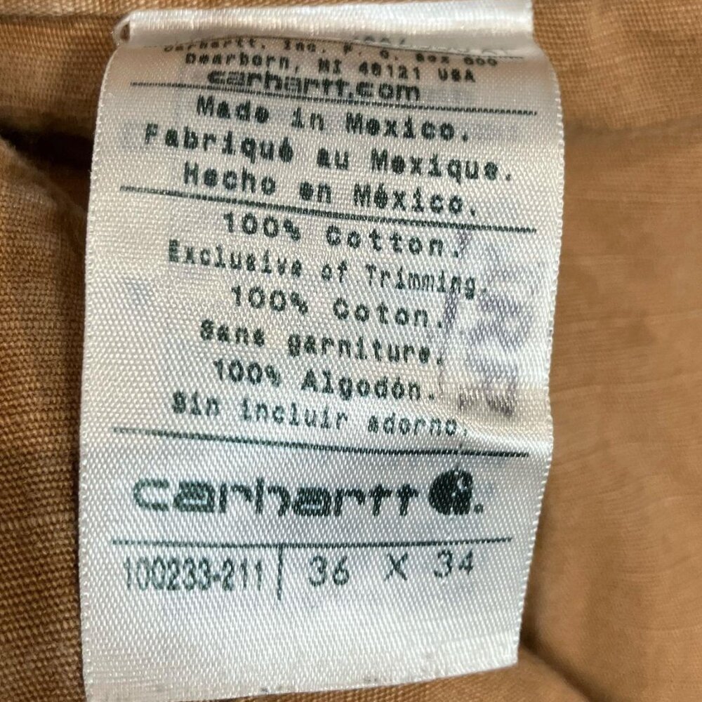Carhartt Tan Cotton Pants - 36/34 - Picture 4 of 4